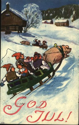 Julekort fra 1933.