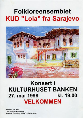 Folkloreensemblet KUD "Lola" fra Sarajevo