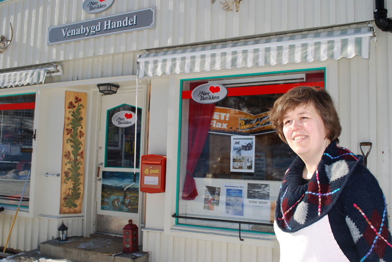 Siden 2004 har Agnes Verhelst drevet nærbutikken i Venabygd. (Foto: Karen Bleken/OAM).