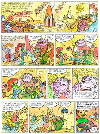 Ingalill Røsberg har laget mange tegneserier. Flere er publisert i Norsk Barneblad eller gitt ut som egne seriehefter.