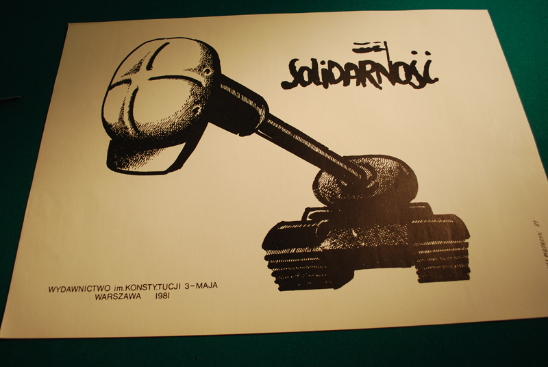 Solidaritet-plakat fra 1981. (Foto: OAM/Maihaugen)